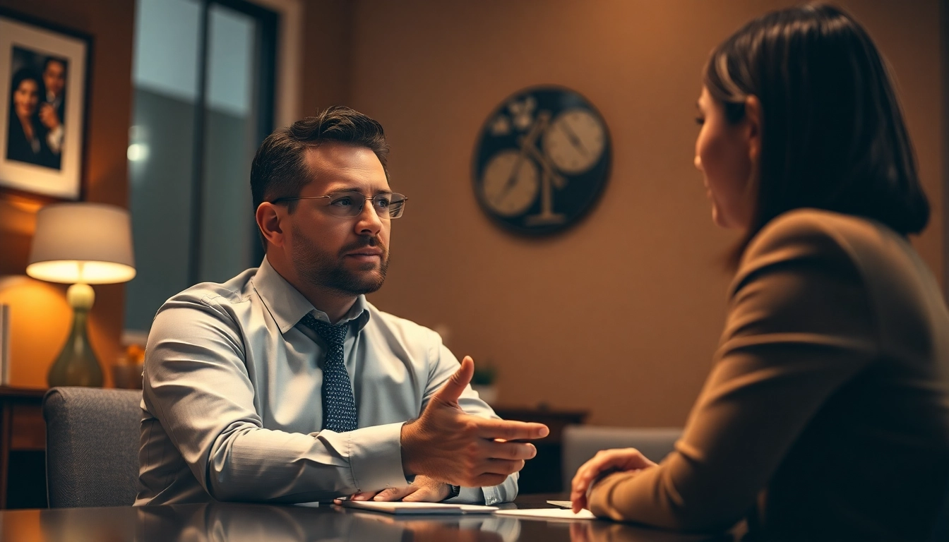 SIRVA injury attorneys provide guidance to a client in a supportive legal consultation.